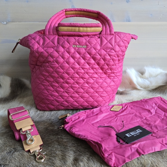 Handbags - MZ Wallace Medium Tote Deluxe in Zinnia Pink